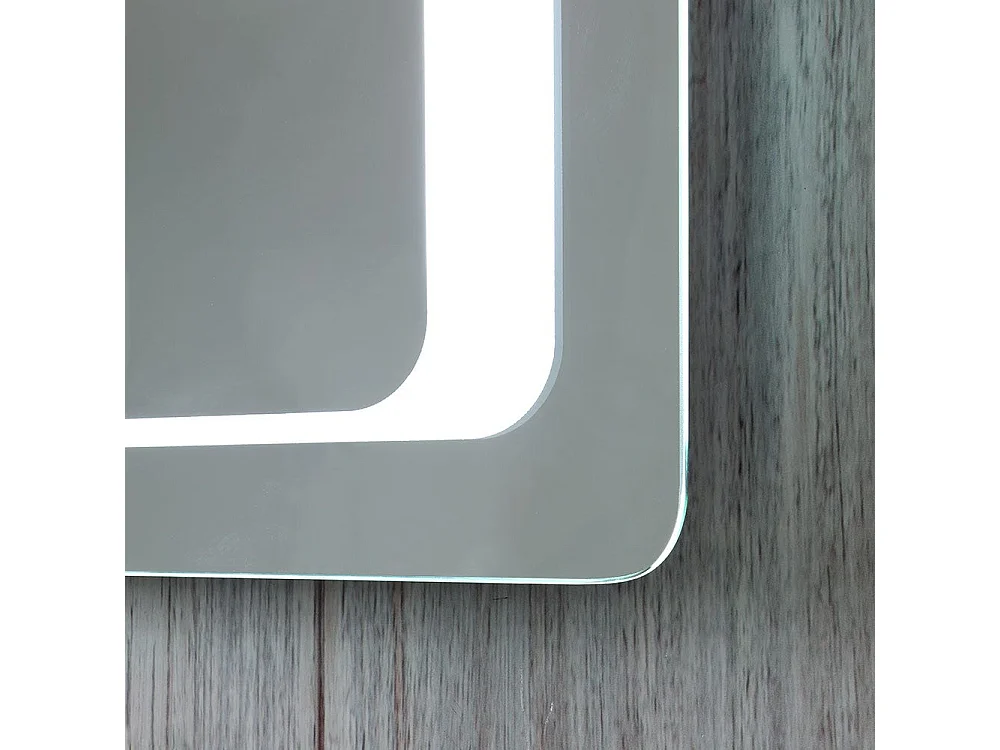 Meuble De Salle De Bain En Bois Noyer Foncé, Lavabo, Miroir Tactile Led | Siena