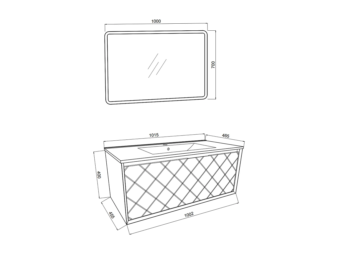 Armoire De Salle De Bain Murale De 100 Cm En Gris Clair Avec Miroir À Led | Miami