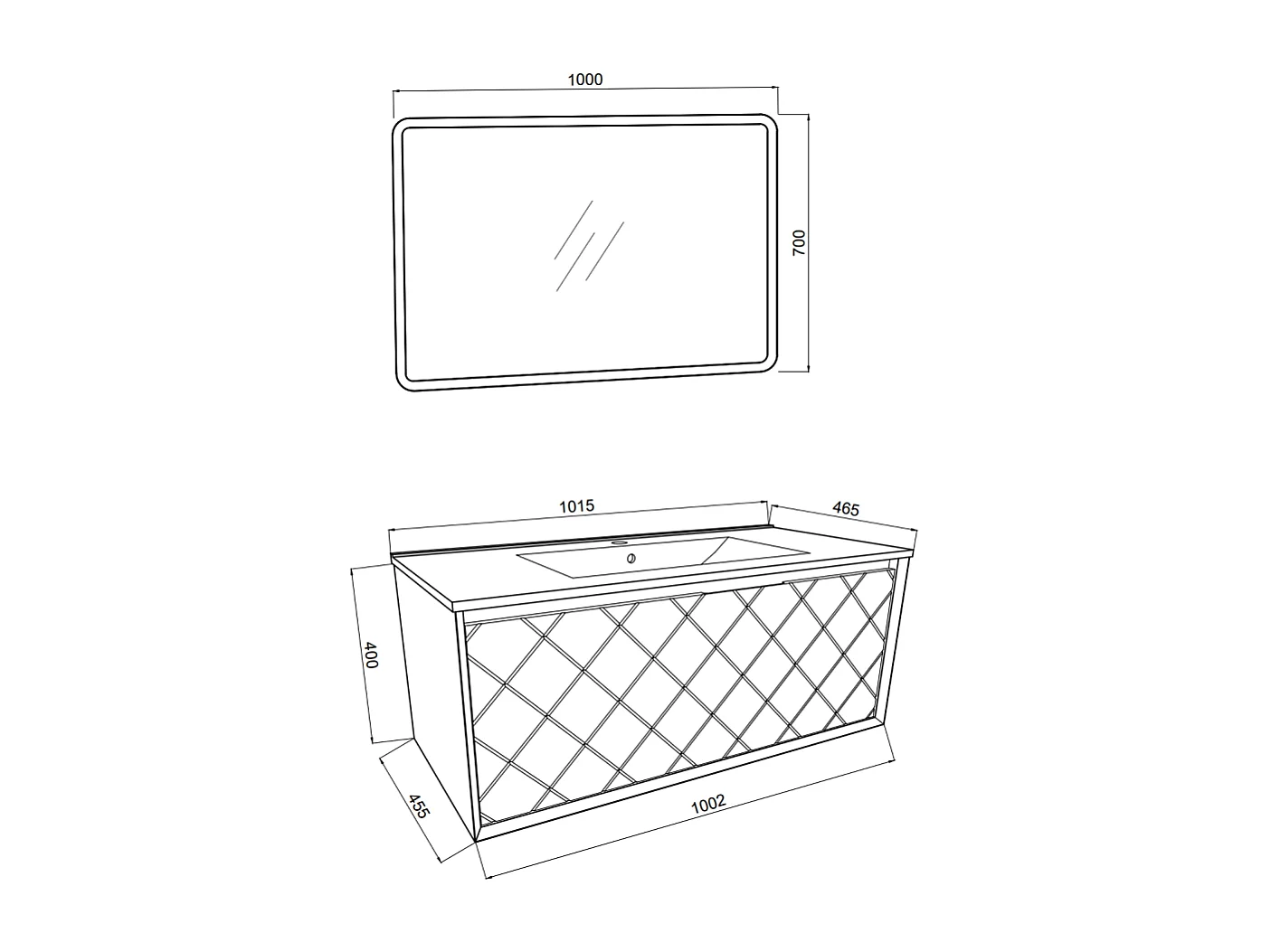 Armoire De Salle De Bain Murale De 100 Cm En Gris Clair Avec Miroir À Led | Miami