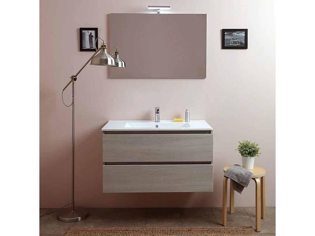 Composition Salle De Bain 90Cm Suspendue Avec Tiroirs Leone Orme | Berlin