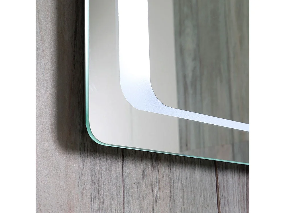 Meuble De Salle De Bain Suspendu Sous-Lavabo 90 Cm Et Miroir Led Tactile | Siena