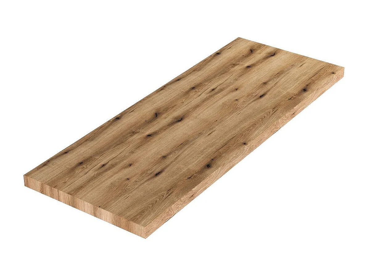 120Cm Étagère De Lavabo En Bois De Chêne Naturel