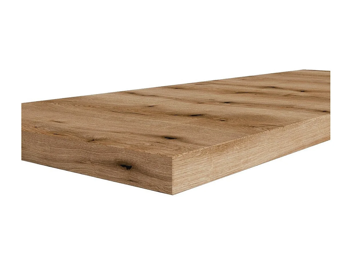 120Cm Étagère De Lavabo En Bois De Chêne Naturel