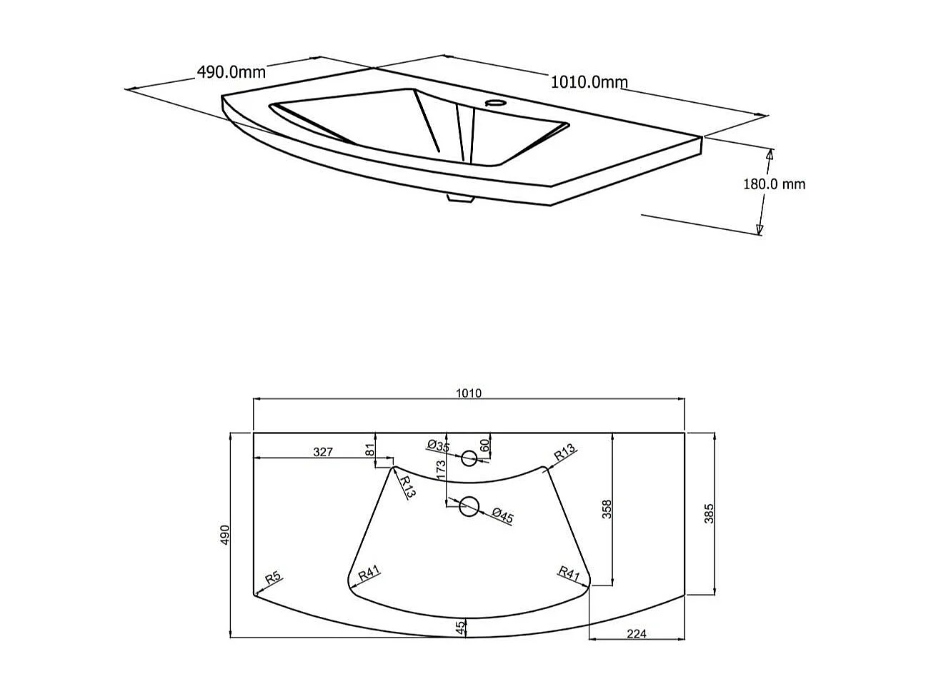 Armoire De Toilette Suspendue 102 Cm Laqué Blanc Avec Miroir Rond | Riva