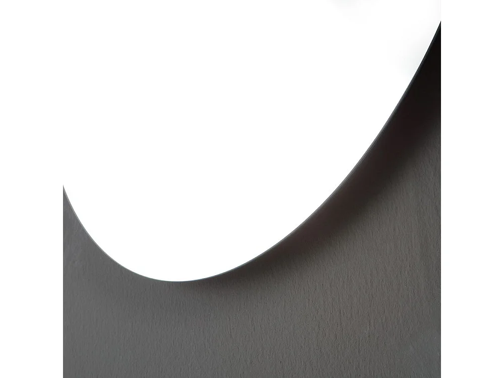 Meuble De Salle De Bain Mural De 62Cm Avec Frontal Courbe Et Miroir Rond | Riva