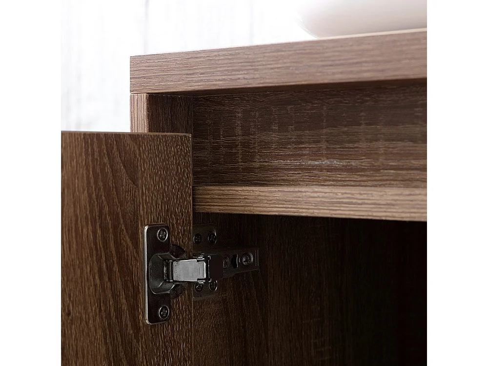 Meuble De Salle De Bain Suspendu 150Cm Double Lavabo Et Miroir Avec Led Tactile | Siena