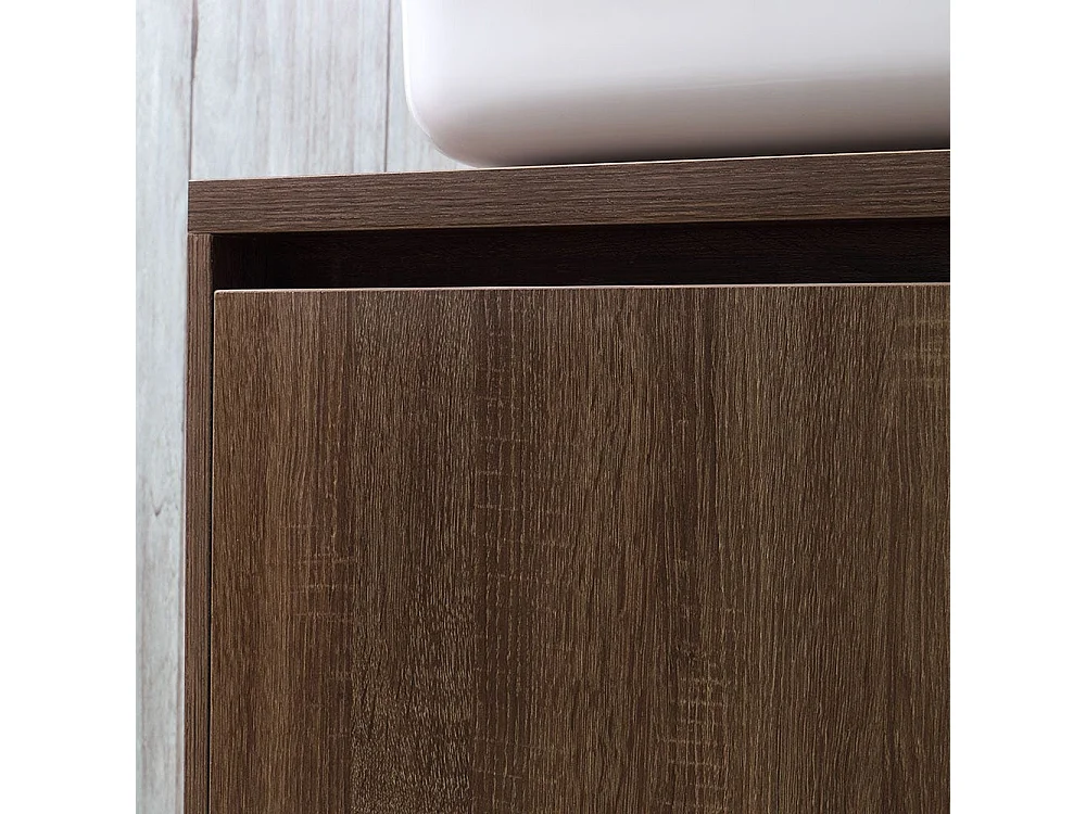 Meuble De Salle De Bain Suspendu 150Cm Double Lavabo Et Miroir Avec Led Tactile | Siena