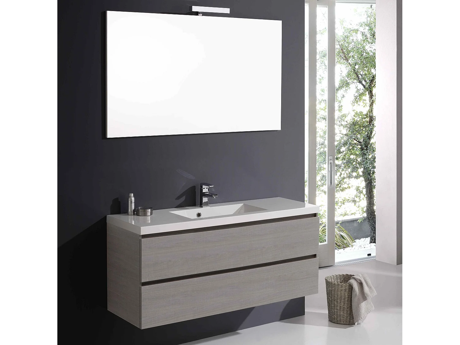 Meuble De Salle De Bains Avec Tiroirs De 120 Cm | Manhattan