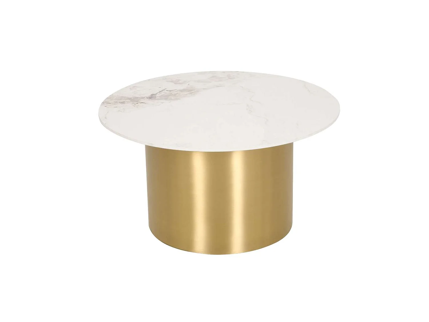 Sofaborde, Modig, 50x50x53 cm 80x80x43 cm, Guld Hvid