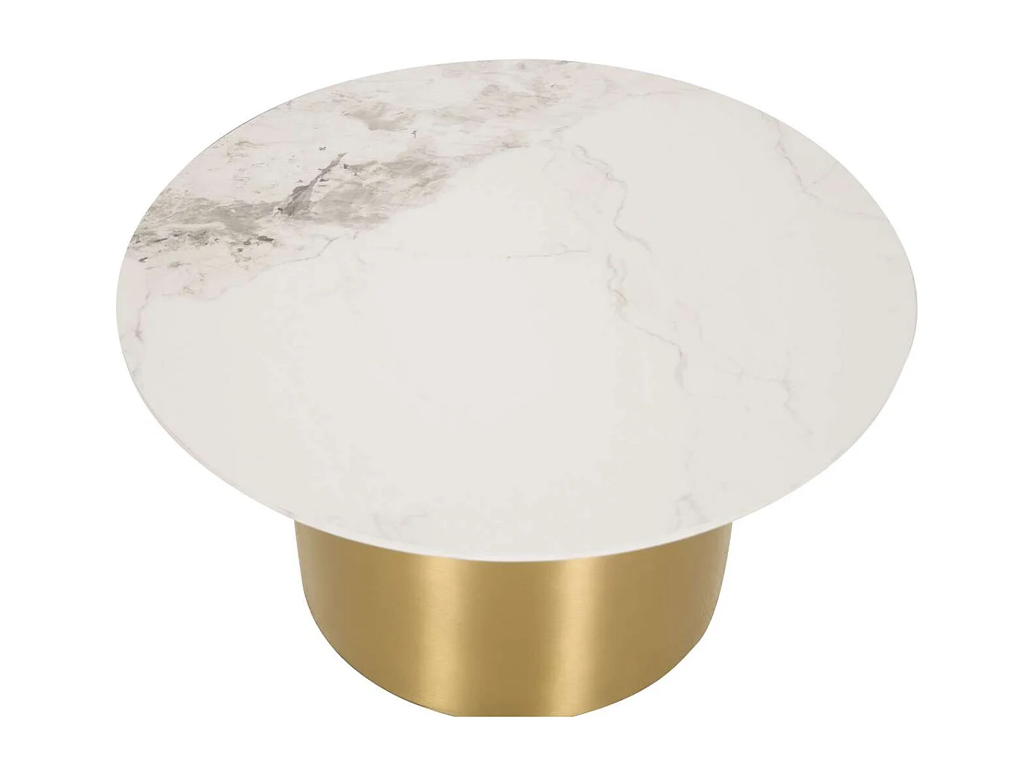 Sofaborde, Modig, 50x50x53 cm 80x80x43 cm, Guld Hvid