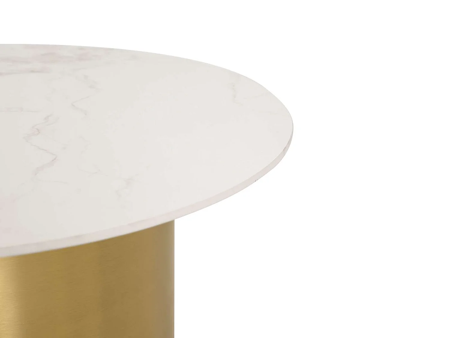 Sofaborde, Modig, 50x50x53 cm 80x80x43 cm, Guld Hvid