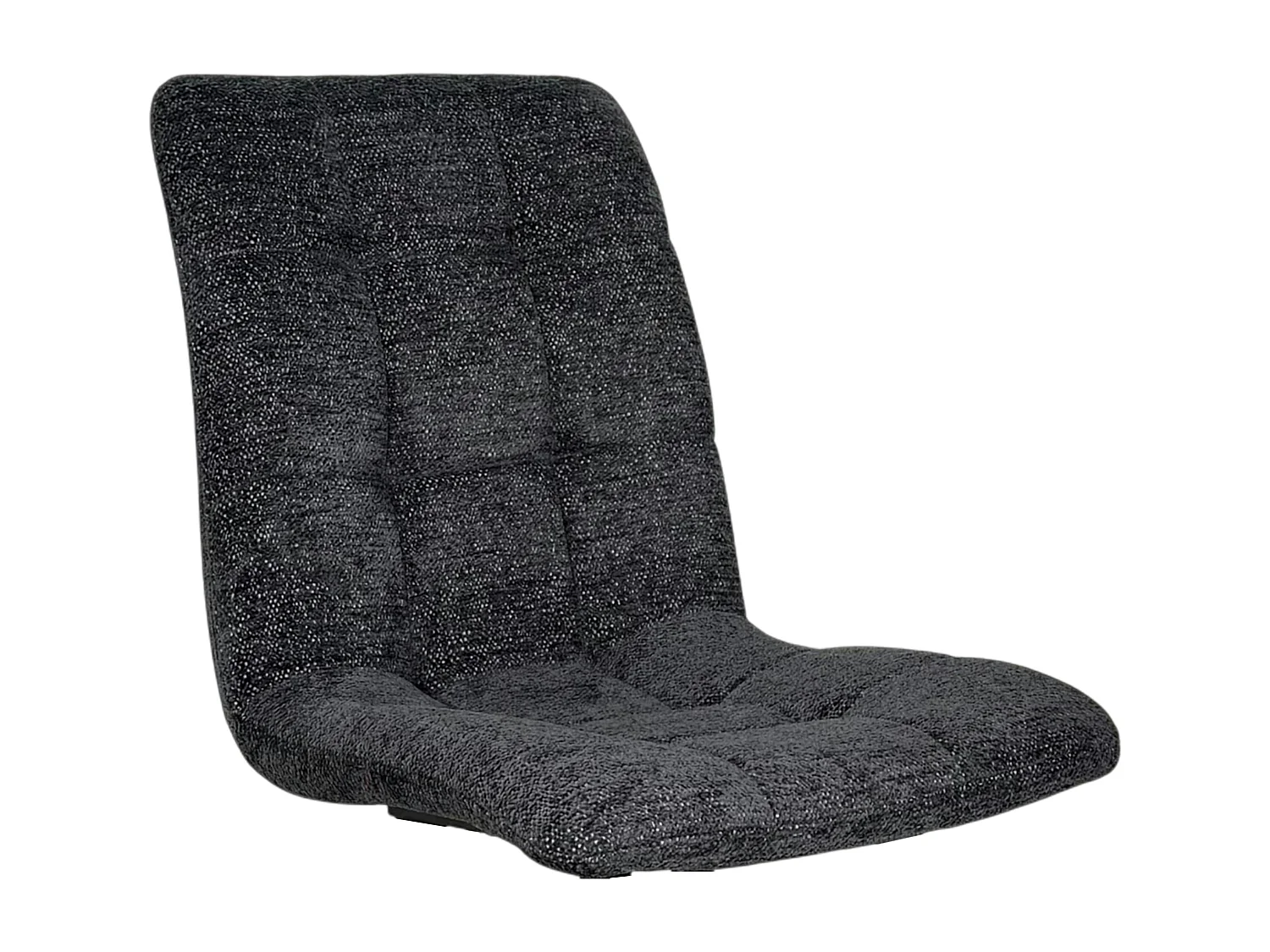 Chaise en tissu anthracite motif damier (lot de 2) LOMBARDIE