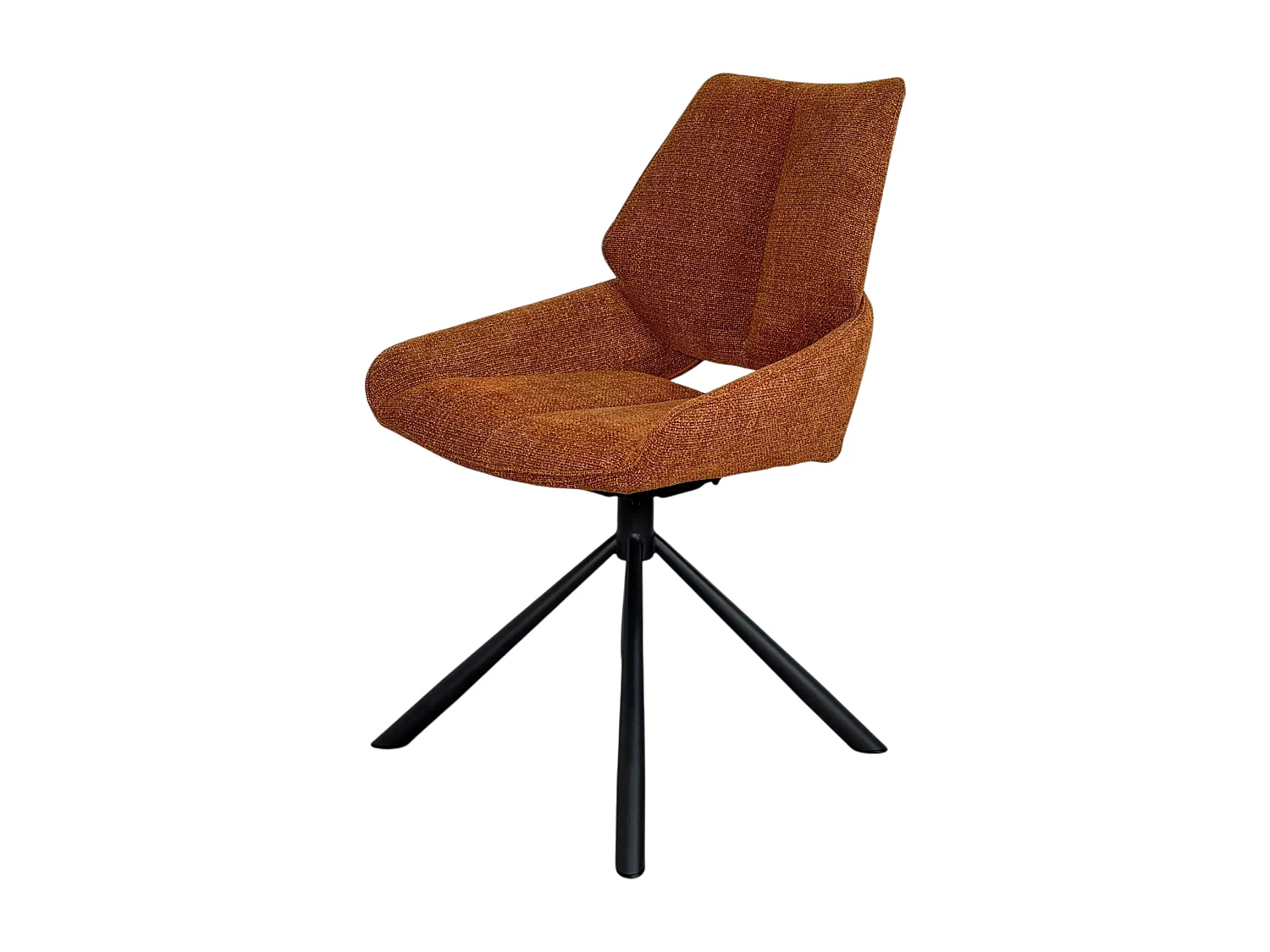 Chaise pivotante rouille assise baquet (lot de 2) LIGURIE