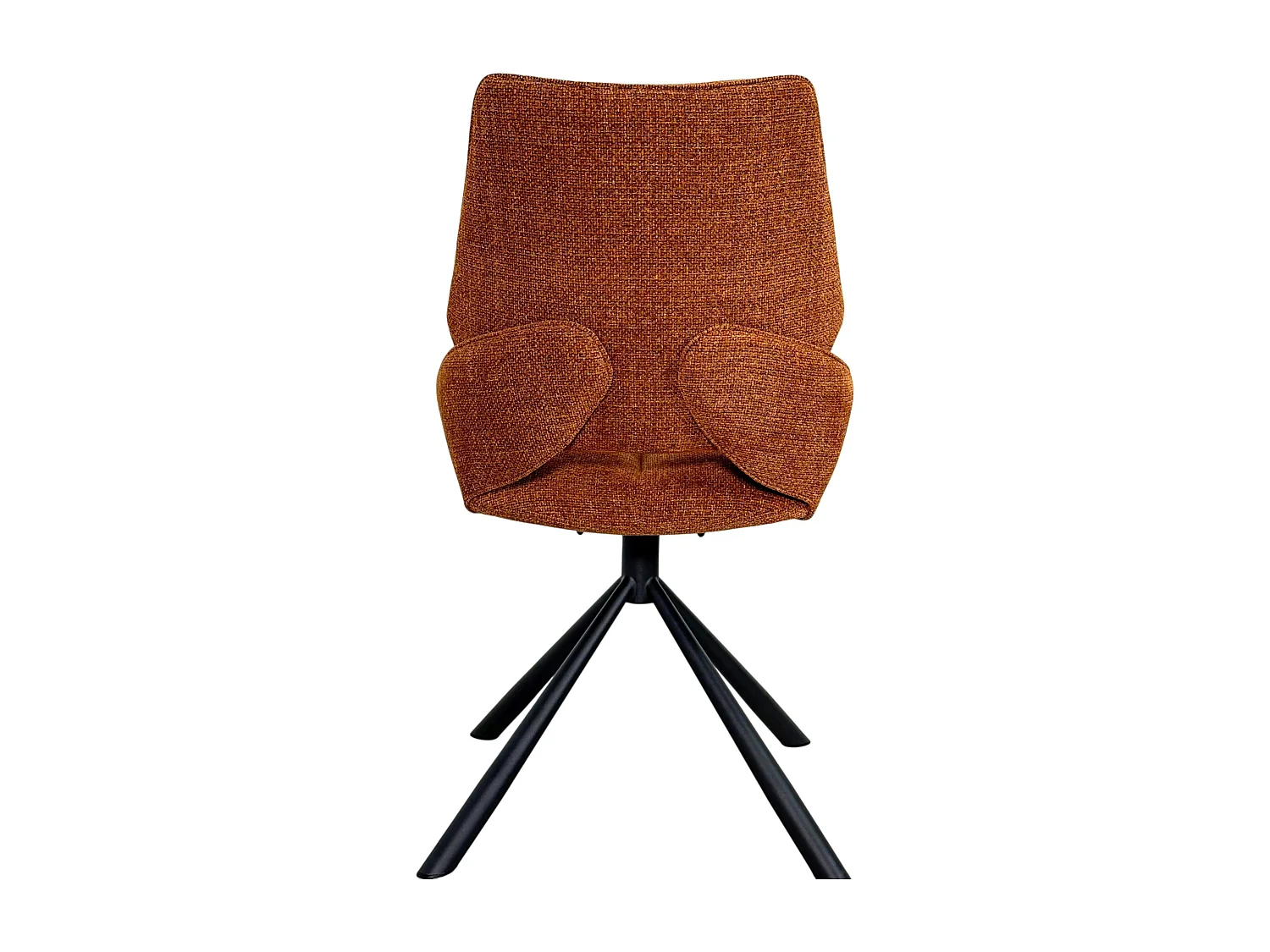 Chaise pivotante rouille assise baquet (lot de 2) LIGURIE