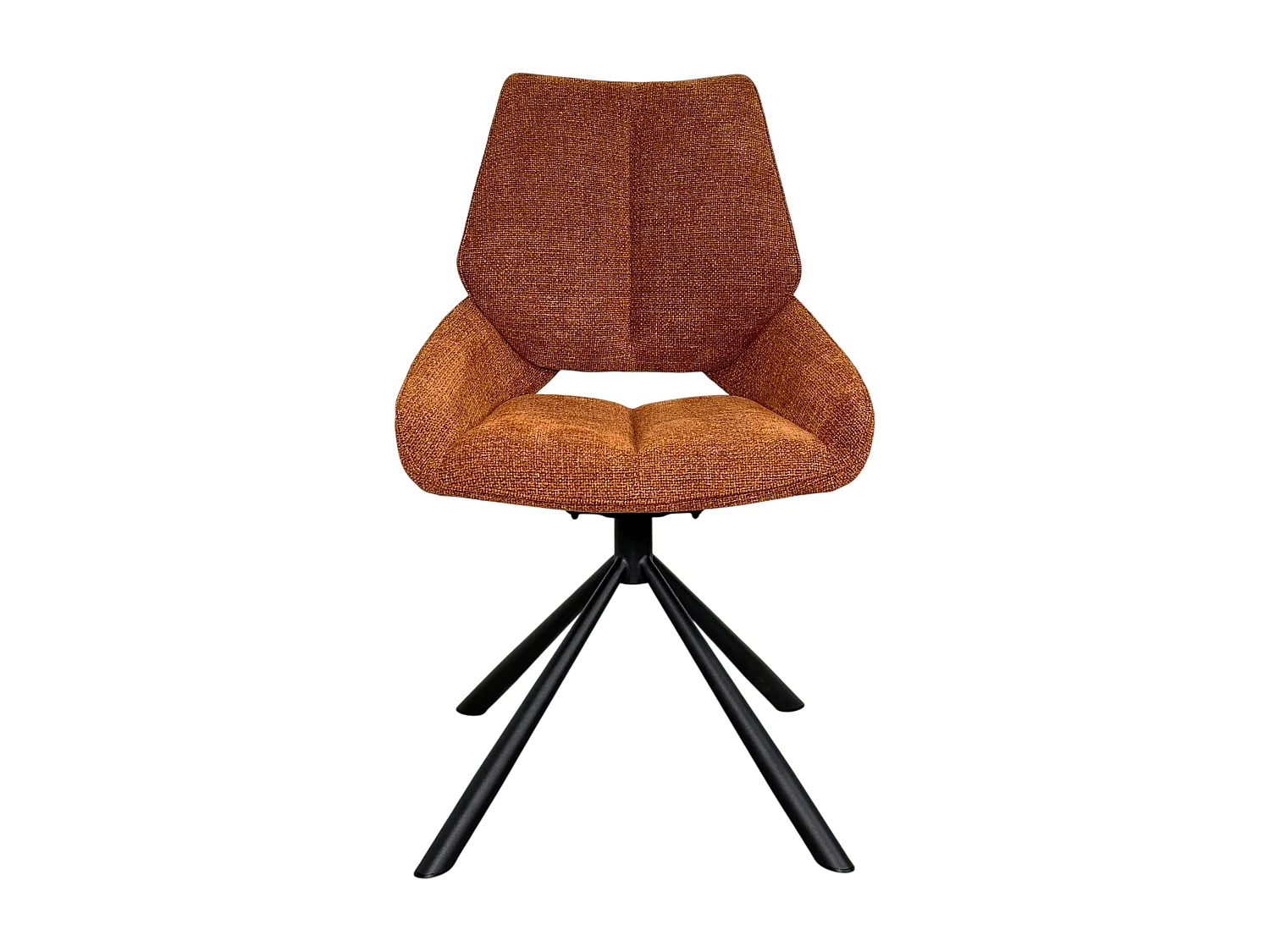 Chaise pivotante rouille assise baquet (lot de 2) LIGURIE