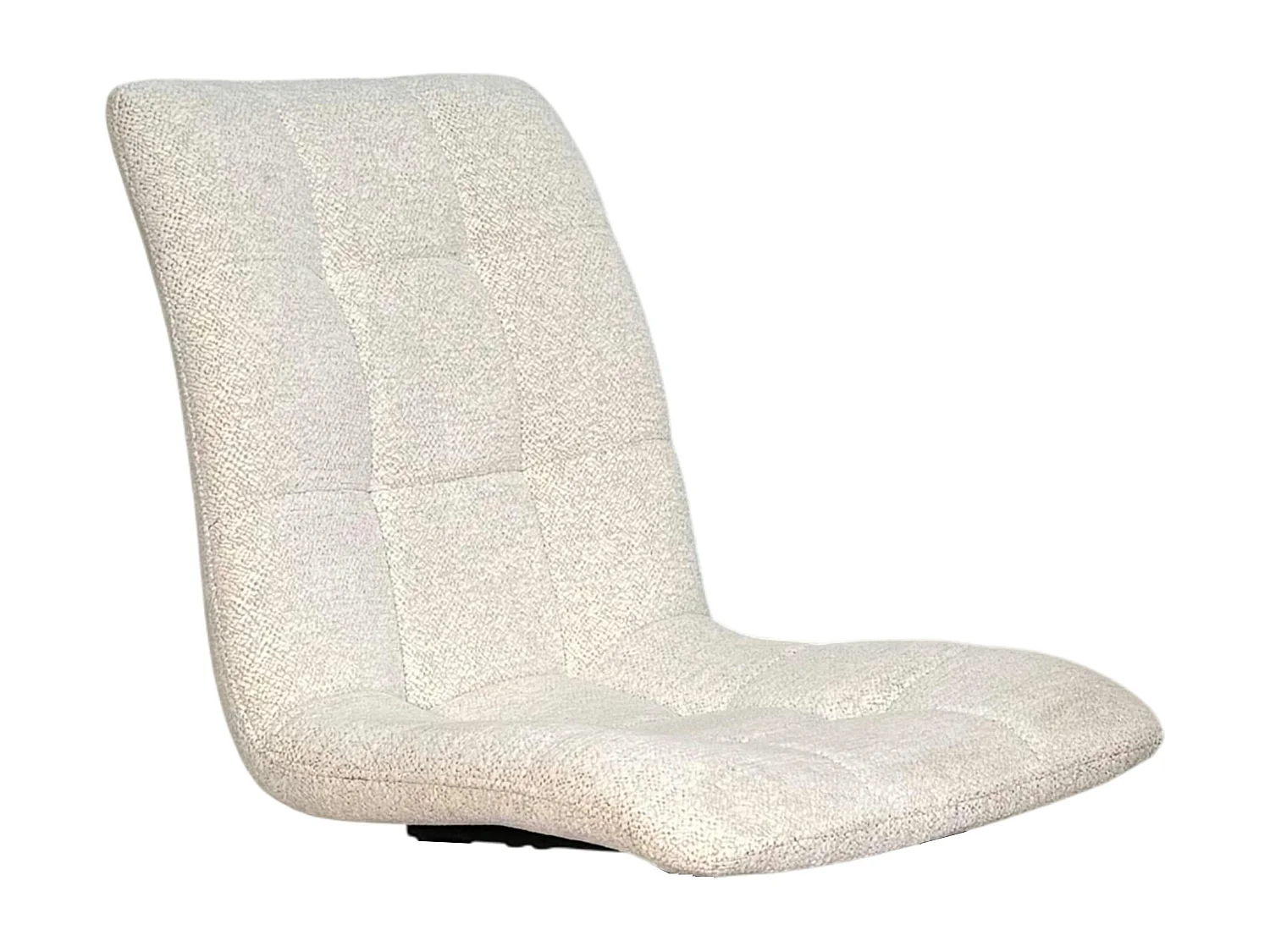 Chaise en tissu écru motif damier (lot de 2) LOMBARDIE