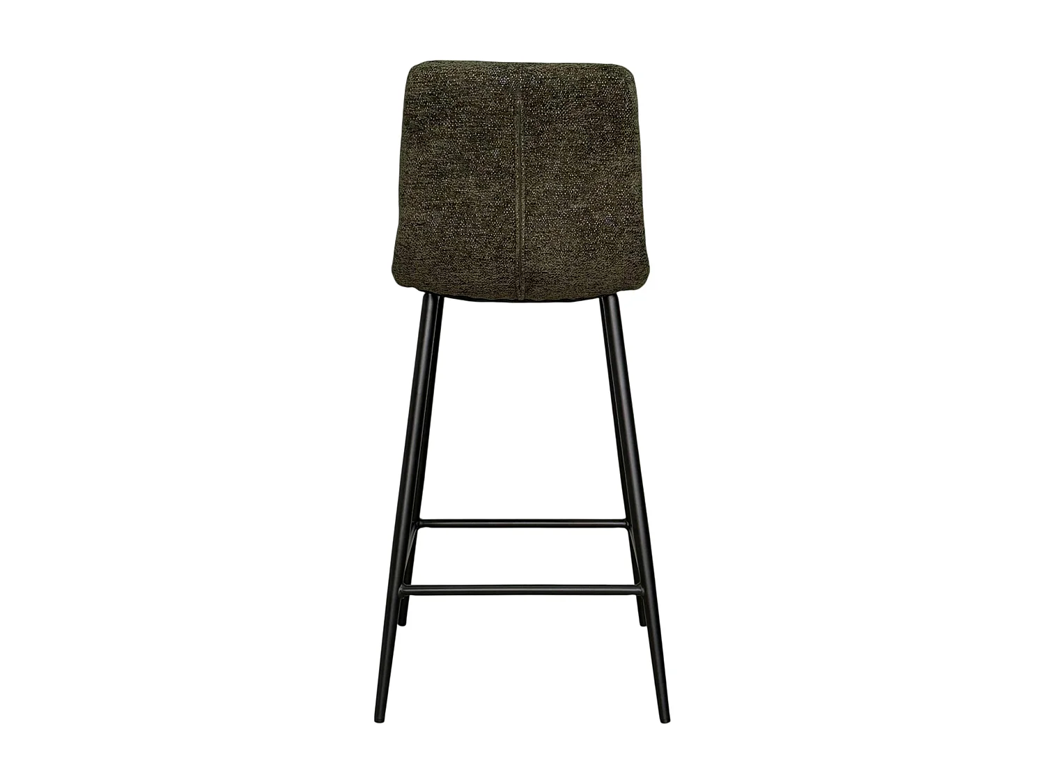Chaise de bar verte motif damier (lot de 2) LOMBARDIE