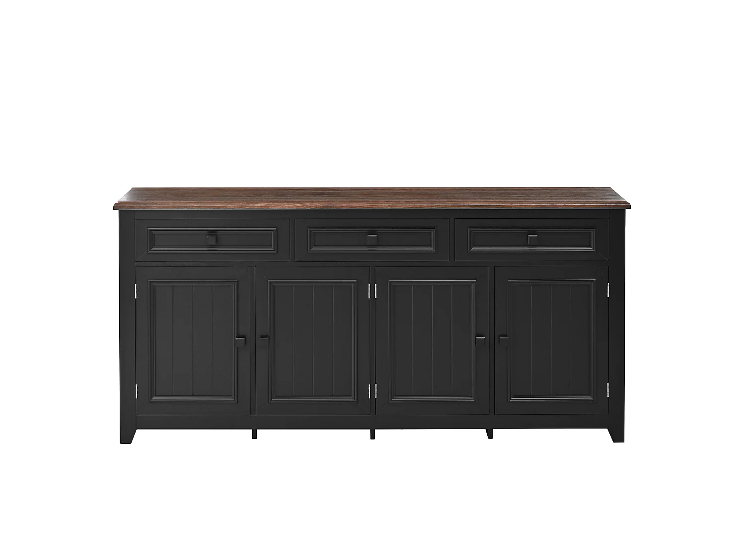 Aparador moderno y sencillo - 160 x 35 x 76 cm - mueble de almacenaje para salón - MDF - negro