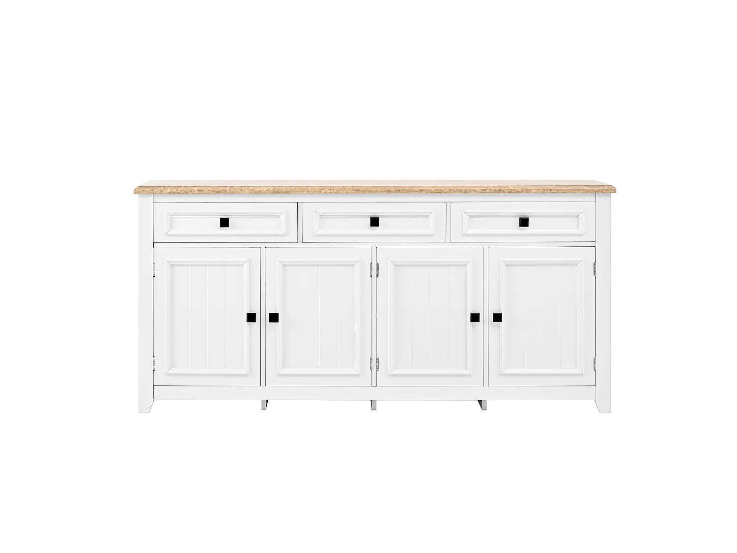 Aparador moderno y sencillo - 160 x 35 x 76 cm - mueble de almacenaje para salón - MDF - blanco