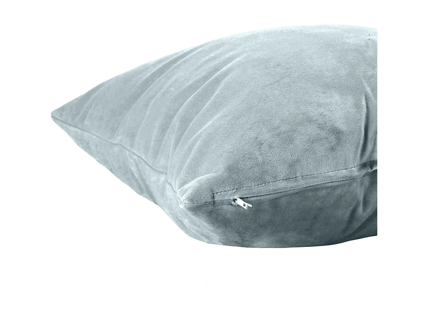 Coussin rectangulaire 30x50cm velours bleu glacier Nauru