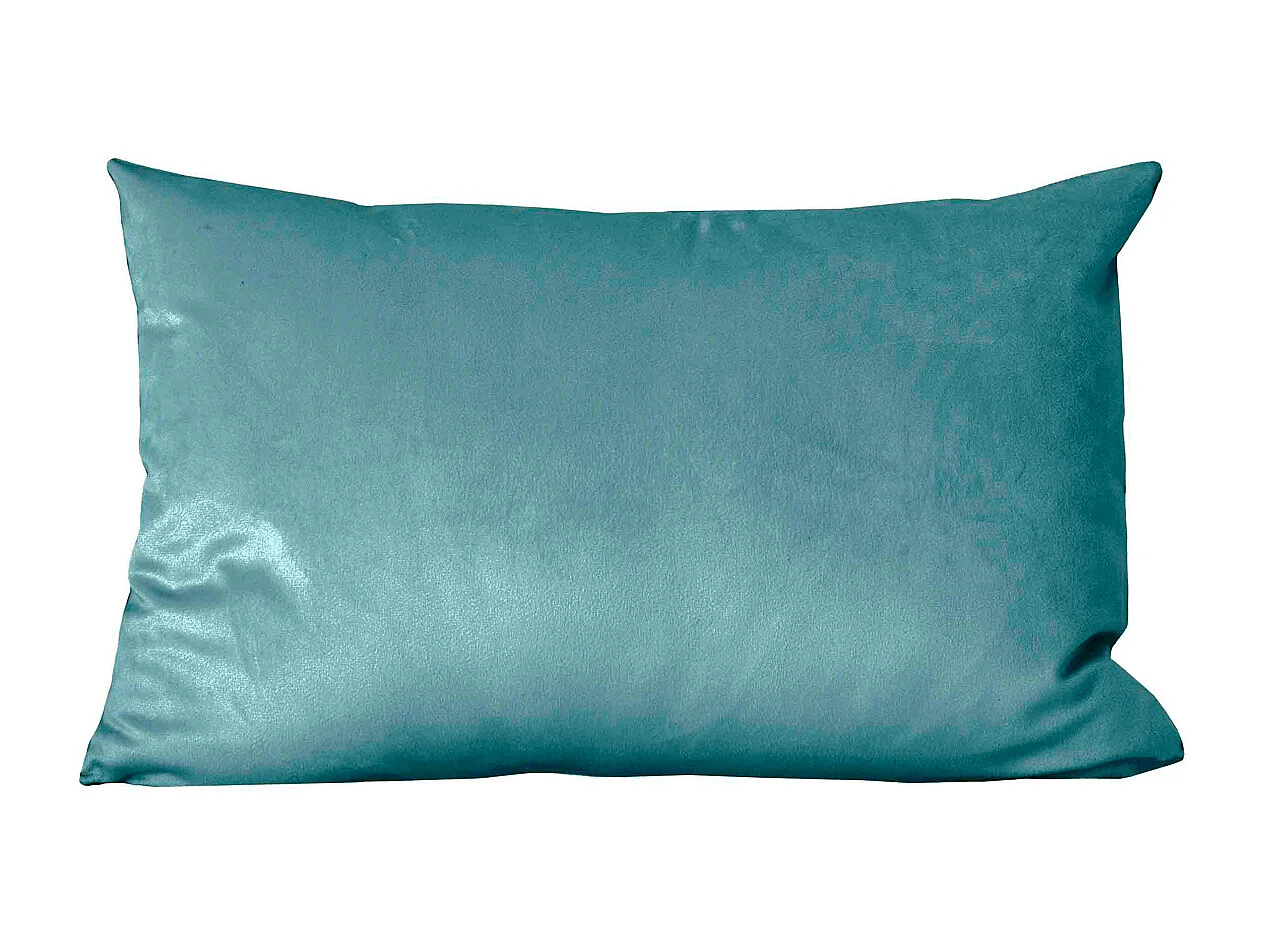 Cojín rectangular 30x50cm terciopelo azul turquesa NAURU - SACASA