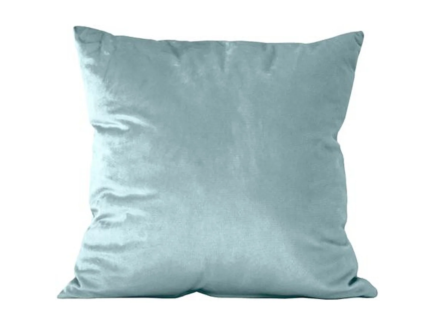 Coussin rectangulaire 45x45cm velours bleu glacier Nauru
