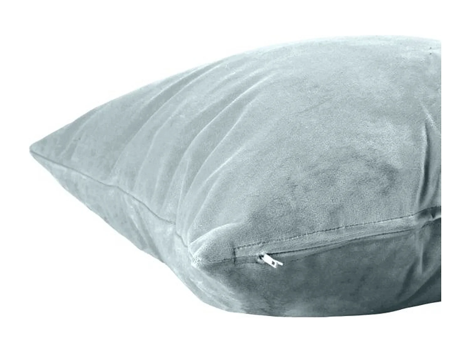 Coussin rectangulaire 45x45cm velours bleu glacier Nauru