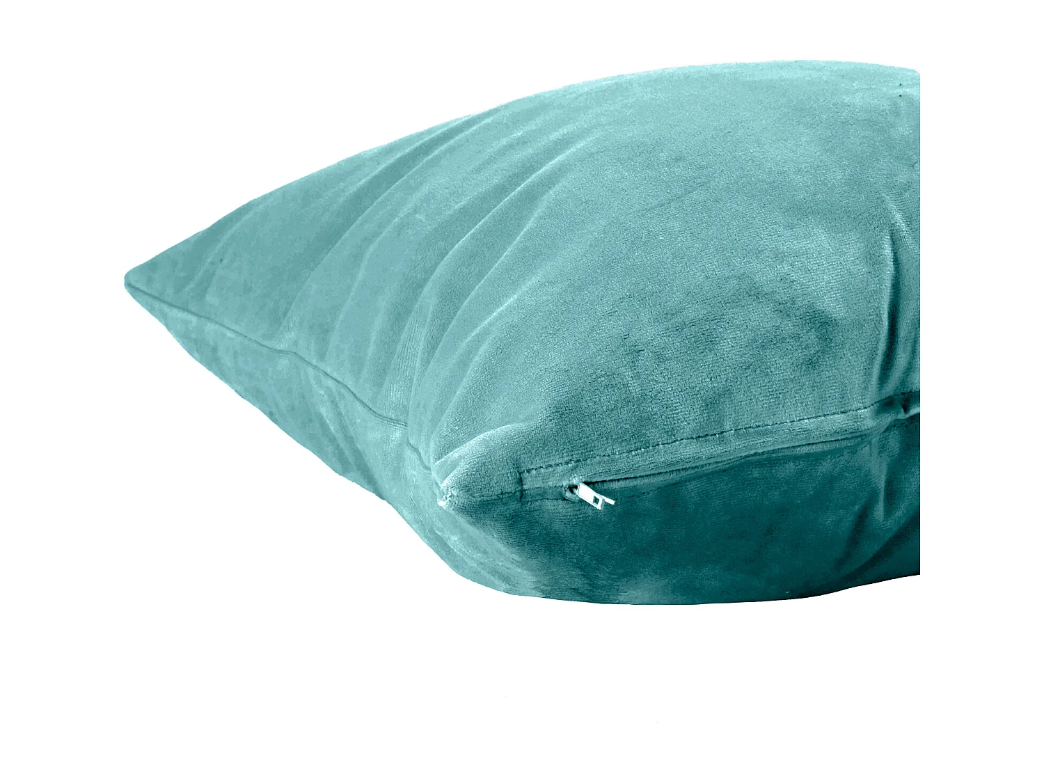 Coussin rectangulaire 45x45cm velours vert Nauru