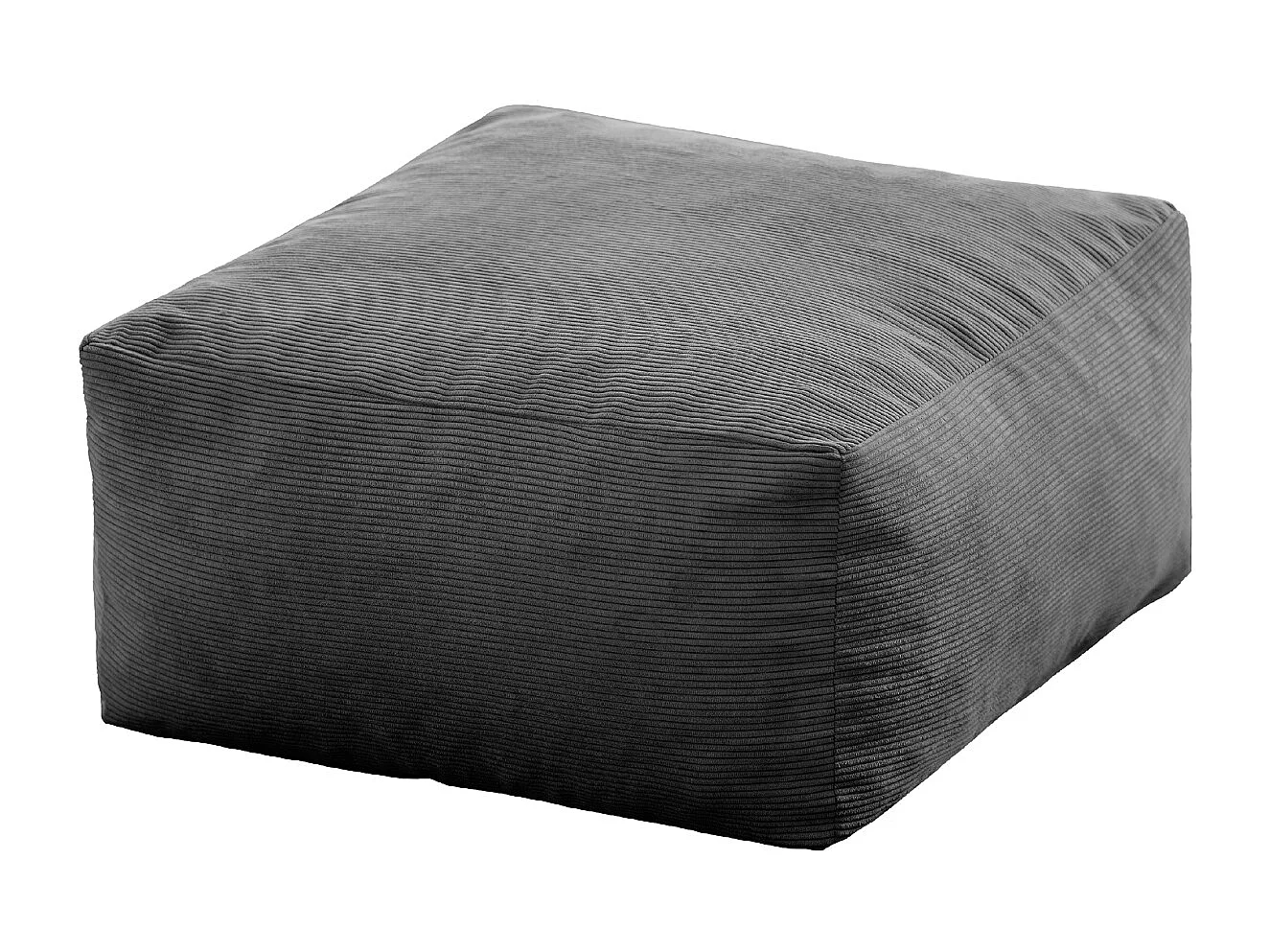 Pouf carré 50x50cm carré en velours côtelé Desert