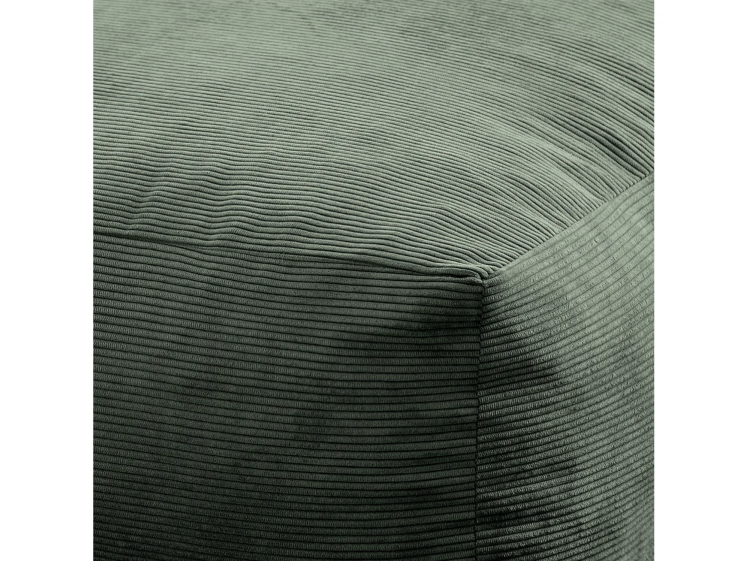 Puf cuadrado 50x50cm pana verde DESIERTO - SACASA