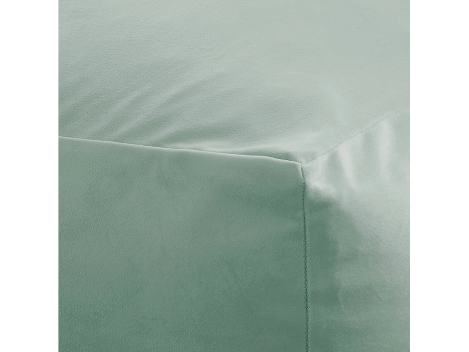 Puf cuadrado 50x50cm terciopelo verde PALAU - SACASA