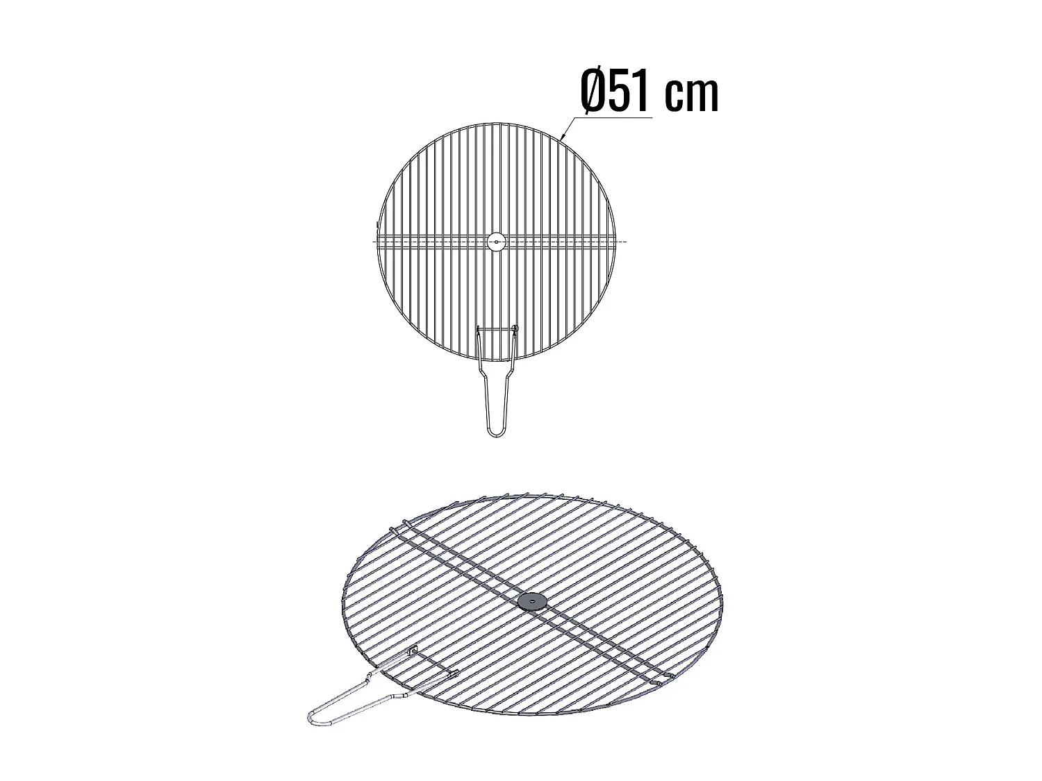 Grille ronde simple – Ø 51 cm - SOMAGIC