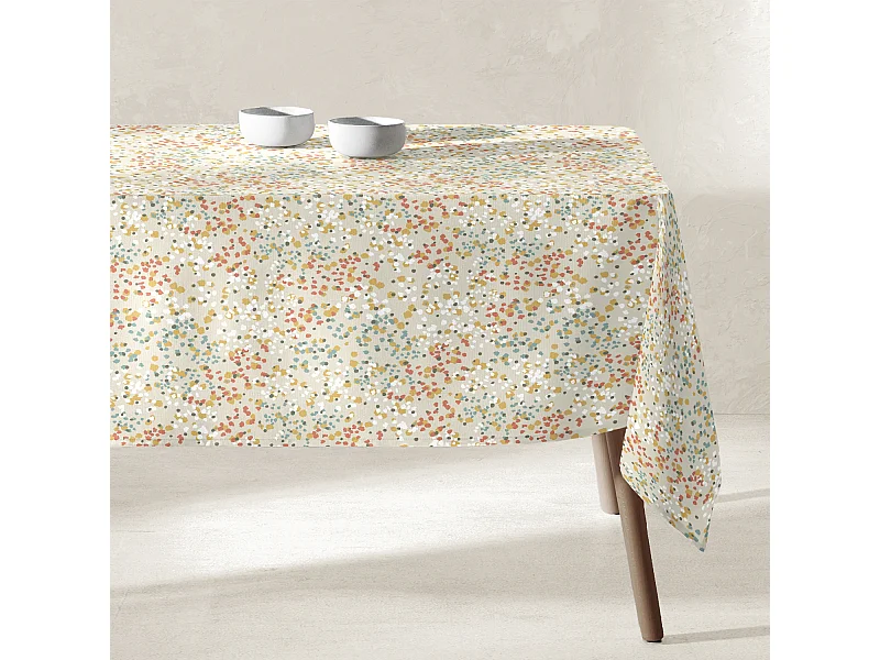 Mantel Resina Estampado Manchas Mantel 135x250cm Terracota Java - SACASA