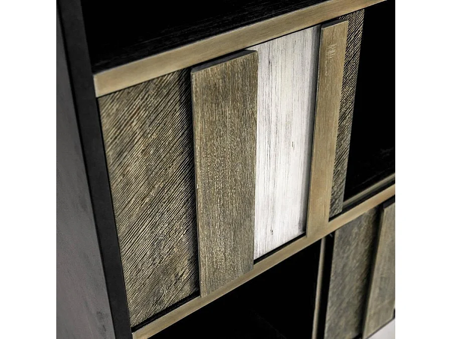 Étagère 90x195x35 cm Noir adesso adesl02