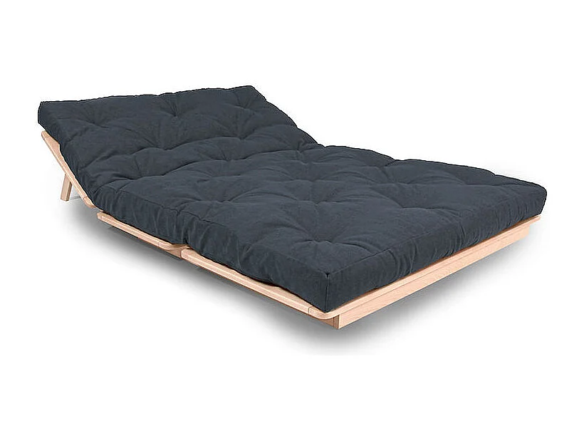 Canapé futon 1.4x1.15x0.8 m graphite Layti 140