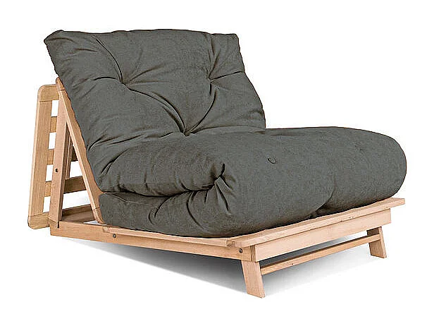 Canapé Futon 90x115x80 cm frêne Layti