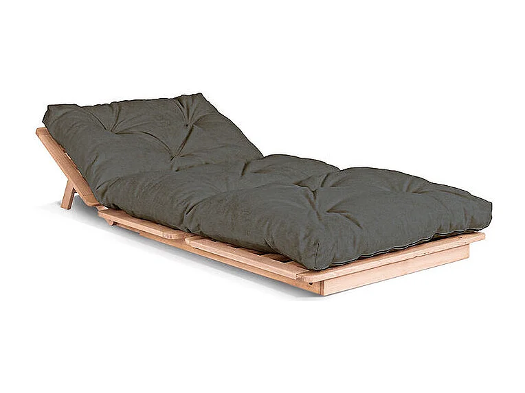 Canapé Futon 90x115x80 cm frêne Layti