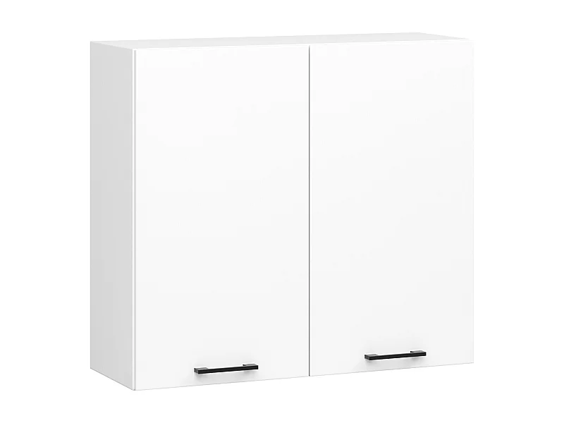 Armário Suspenso OLIWIA 80x72 cm, Branco Matte, 2 Portas, Montagem DIY