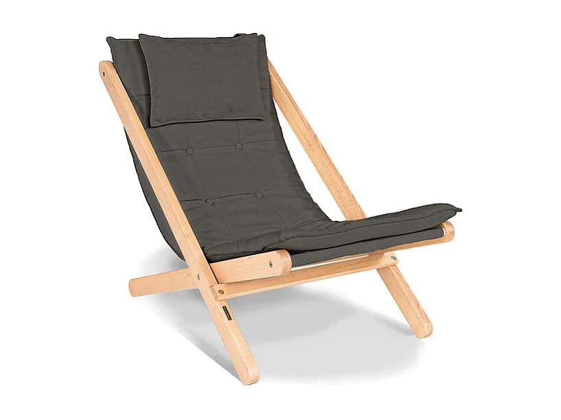 Chaise longue 1,08x0,62x0,85 m frêne allegro