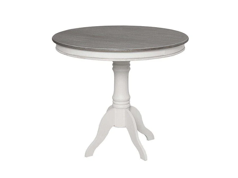 Rundt spisebord Rimini, 90 cm, hvid