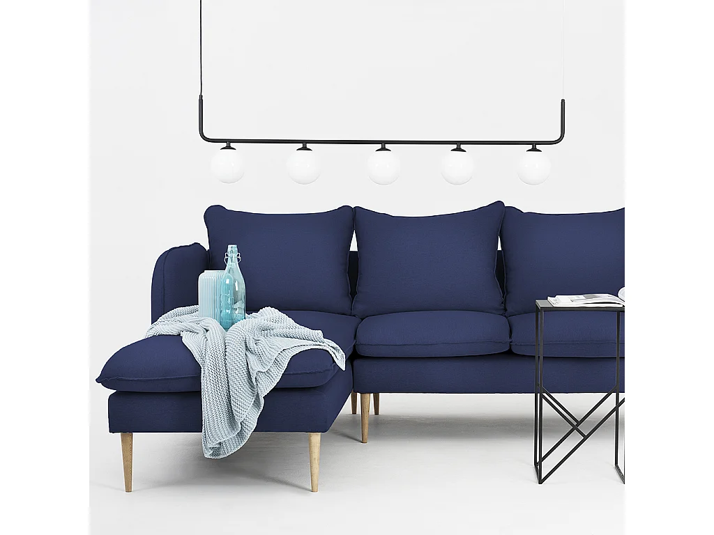 Canapé d'angle 89x210x90 cm Ink Posh L Bois