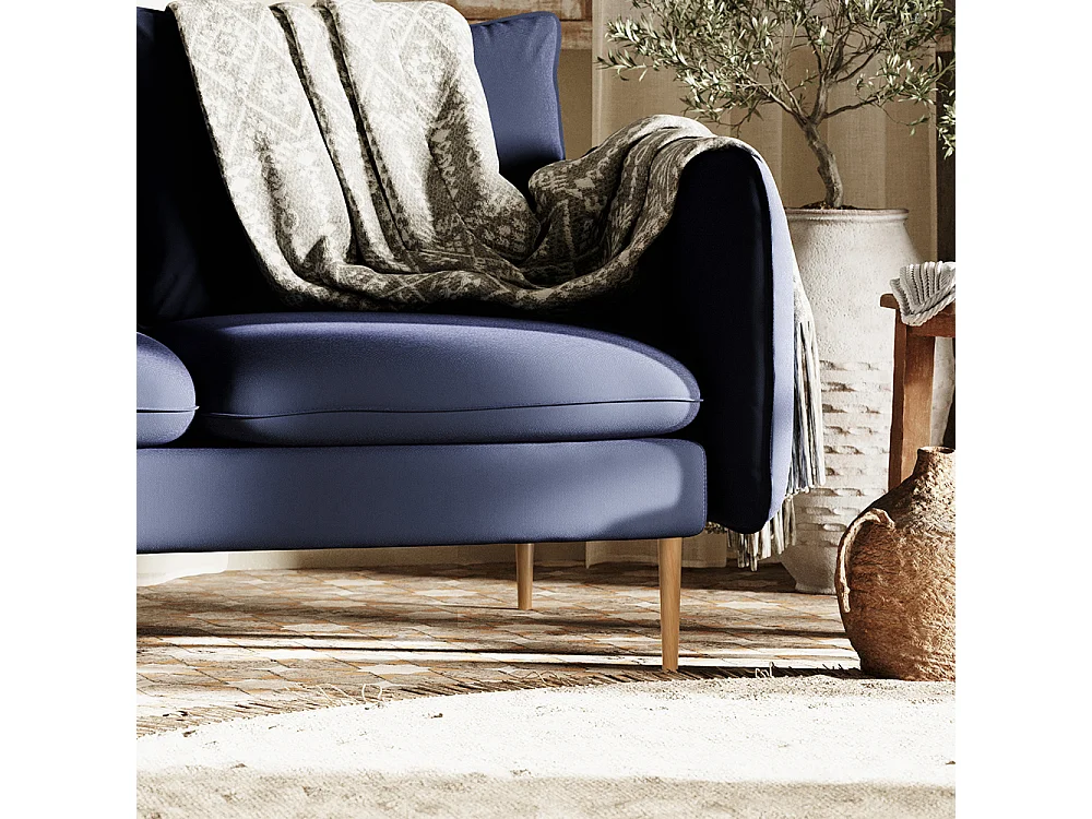 Canapé d'angle 89x210x90 cm Ink Posh L Bois