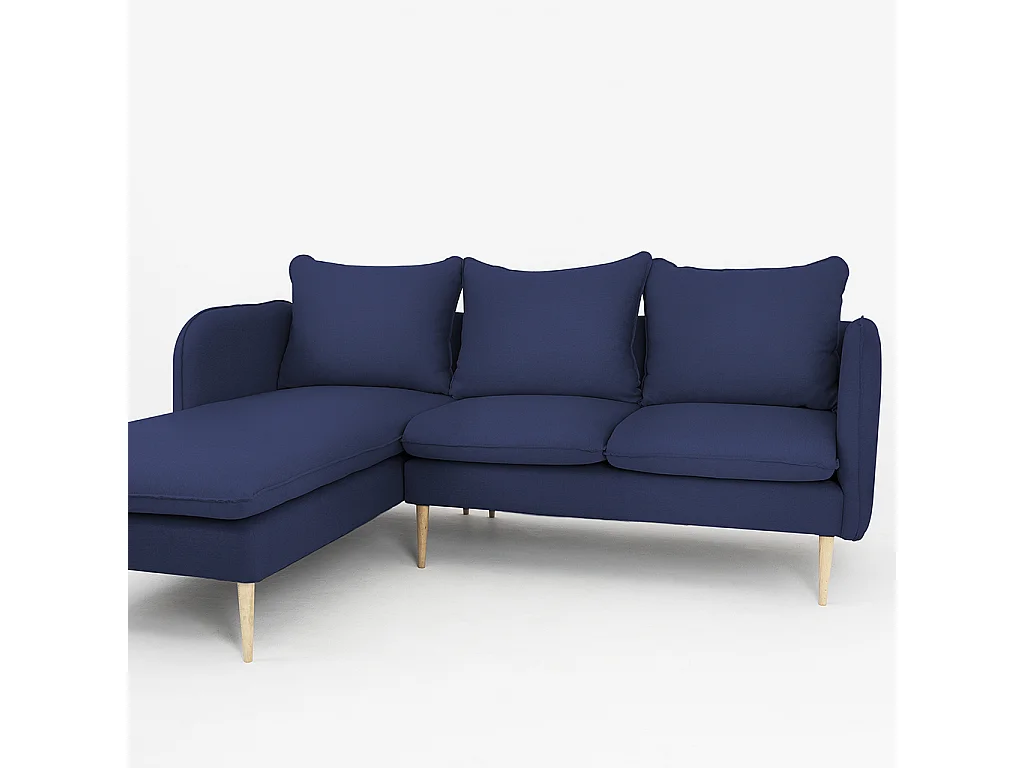 Canapé d'angle 89x210x90 cm Ink Posh L Bois