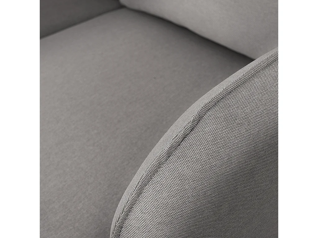 Canapé d'angle 89x210x90 cm Acier élégant l bois