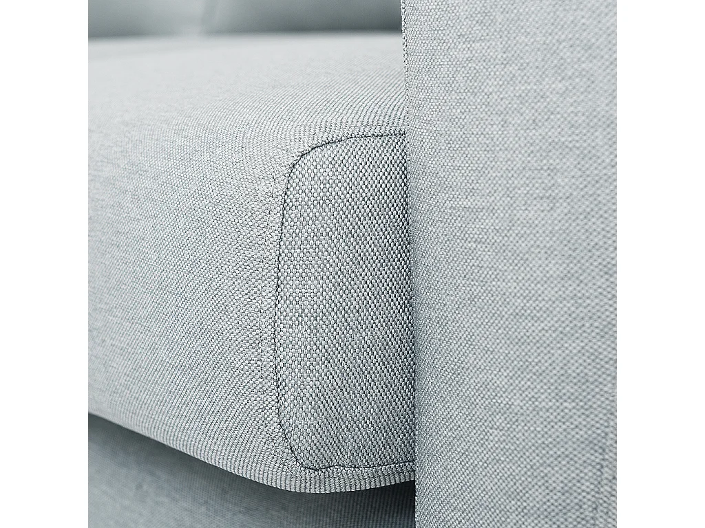 Canapé d'angle 90x189x86 cm gris lover l