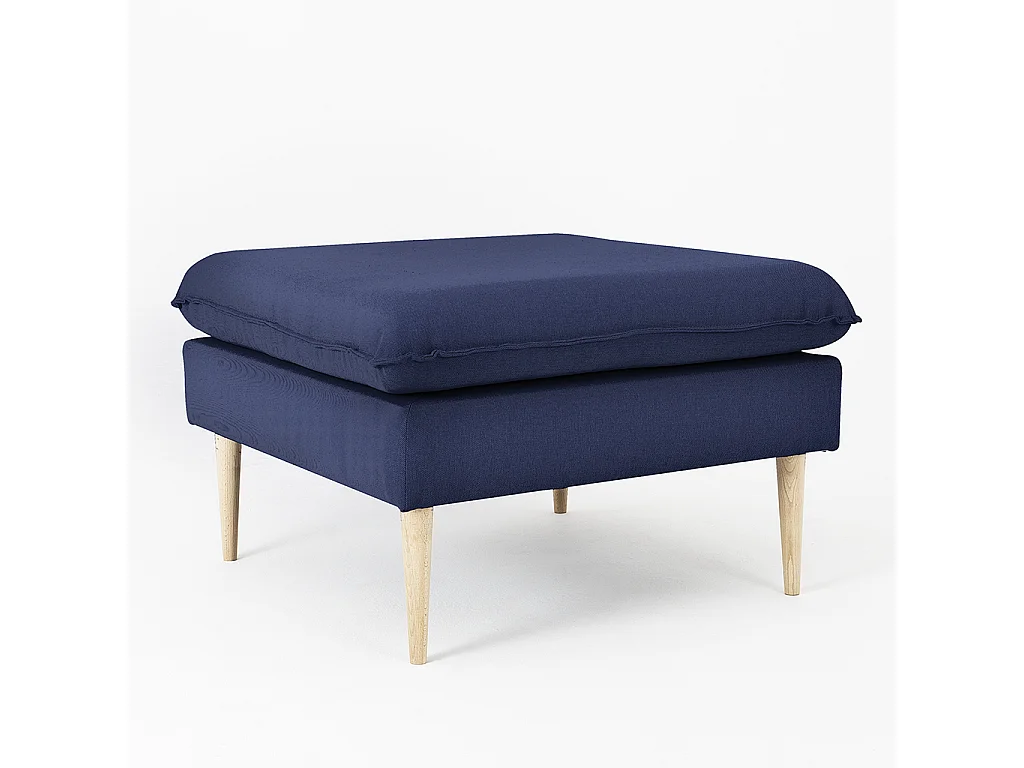 Pouf 0,7x0,7x0,45 m Bois encre posh