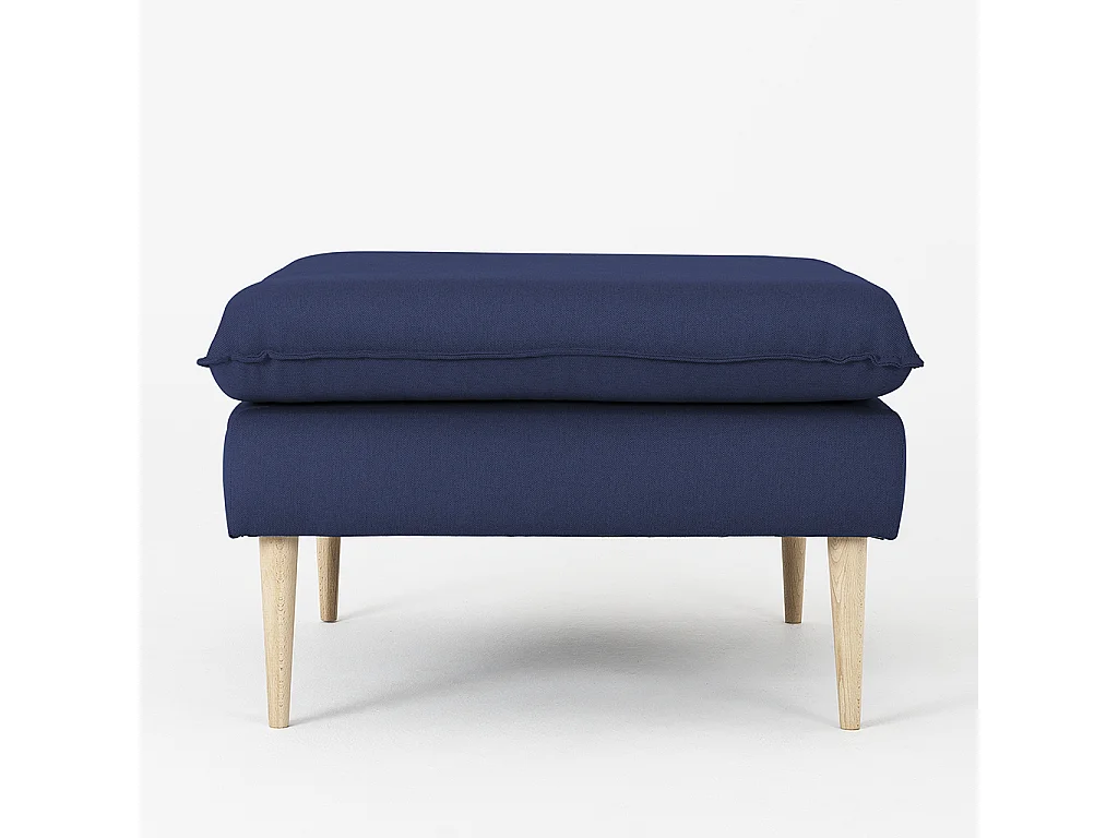 Pouf 0,7x0,7x0,45 m Bois encre posh