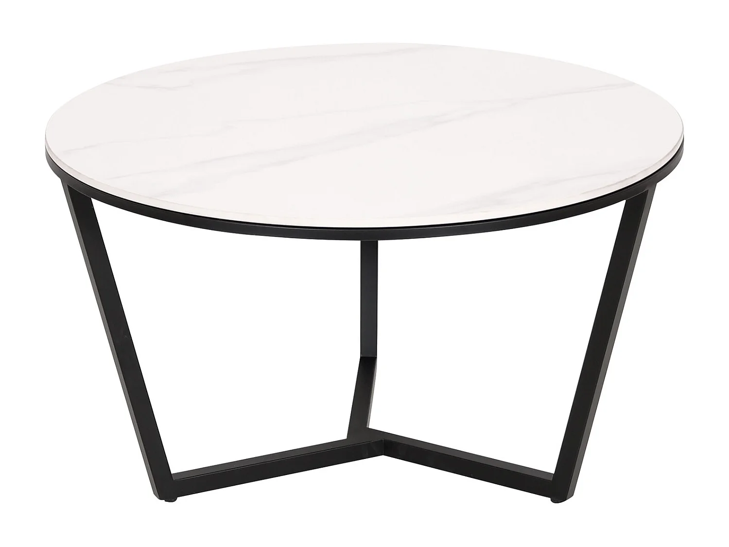 Mesa de centro preto branco modig m66 80x45x80 cm