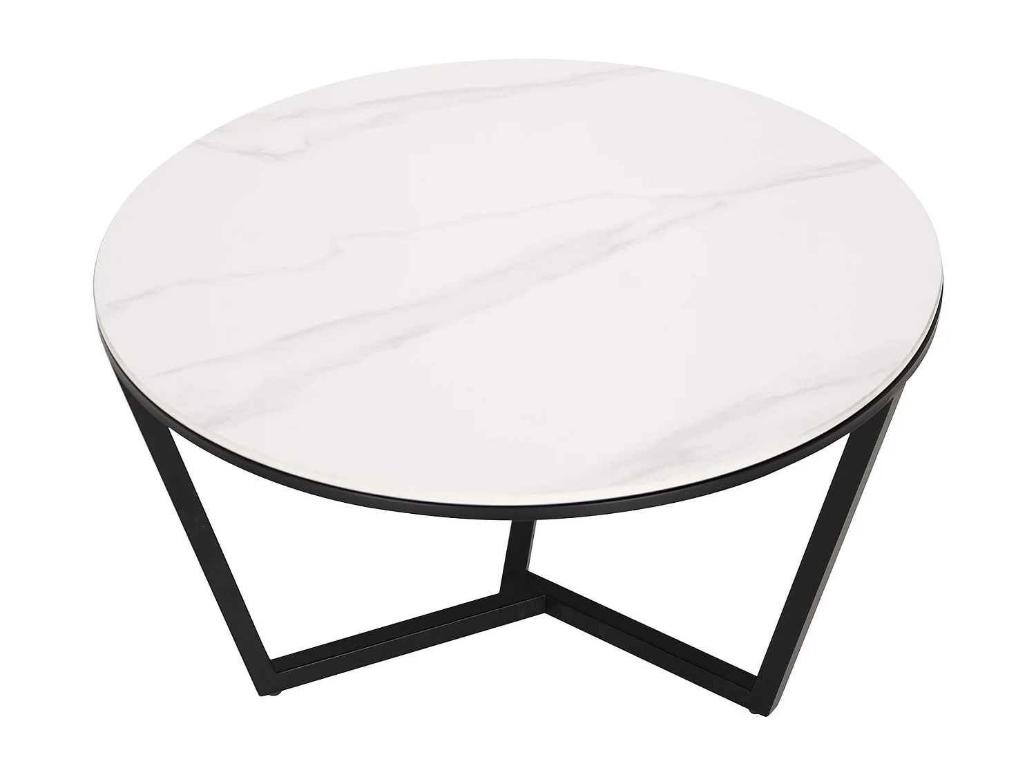 Mesa de centro preto branco modig m66 80x45x80 cm