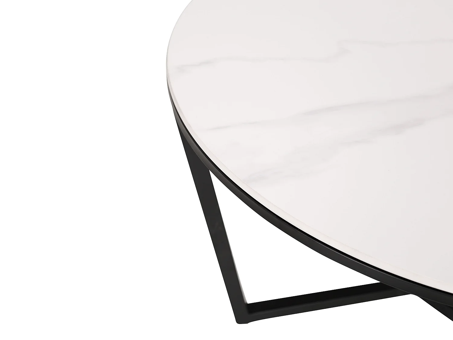 Mesa de centro preto branco modig m66 80x45x80 cm